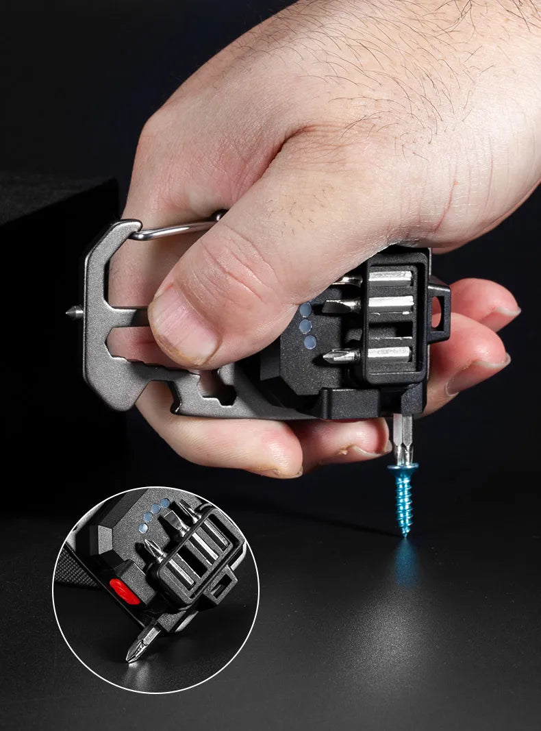 USB Multifunction Flashlight Keychain 